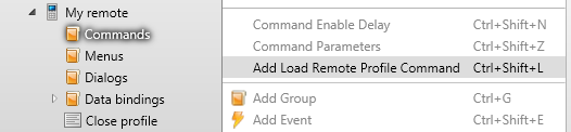 Add Load Remote Profile Command